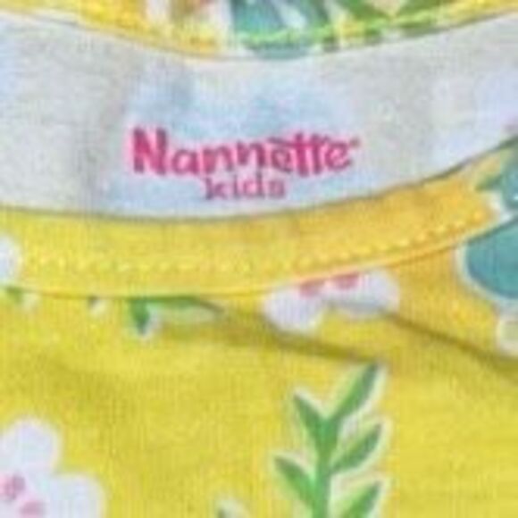 Nannette Kids Floral Sleeveless Tank Top, Asymmetrical Ruffles, Girls 6 - Picture 5 of 5